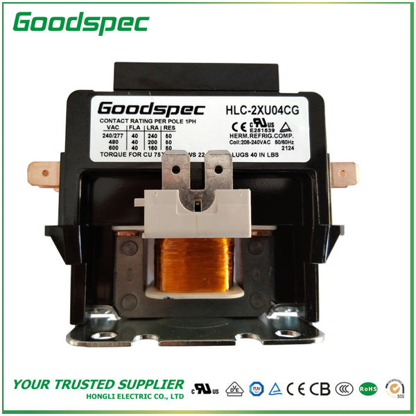 HLC-2XU04GG（2P / 40A / 208-240VAC）确定的目的接触器