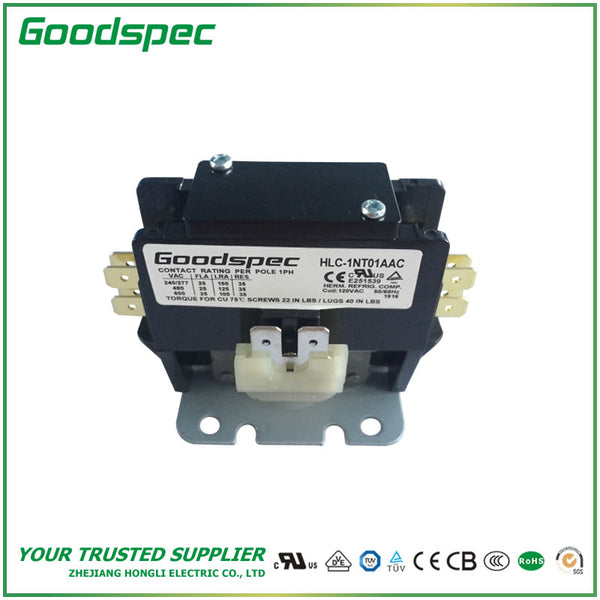HLC-1NT01AAC(1P/25A/120VAC)Definite Purpose Contactor