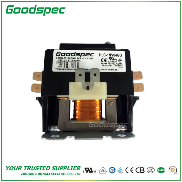 HLC-1NV04GG(1P/40A/277VAC) DEFINITE PURPOSE CONTACTOR