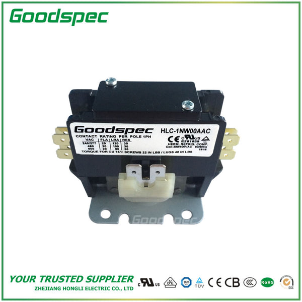 HLC-1NW00AAC(1P/20A/380-400VAC) DEFINITE PURPOSE CONTACTOR