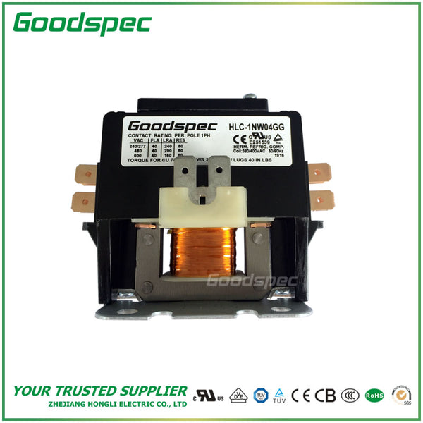 HLC-1NW04GG(1P/40A/380-400VAC) DEFINITE PURPOSE CONTACTOR