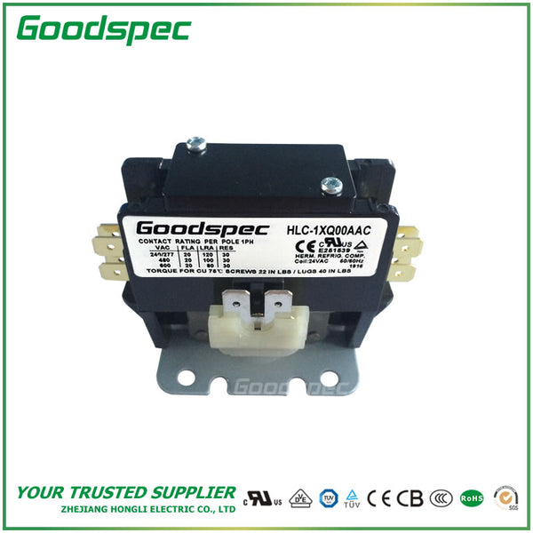 HLC-1XQ00AAC (1P/20A/24VAC) Contactor de propósito definido