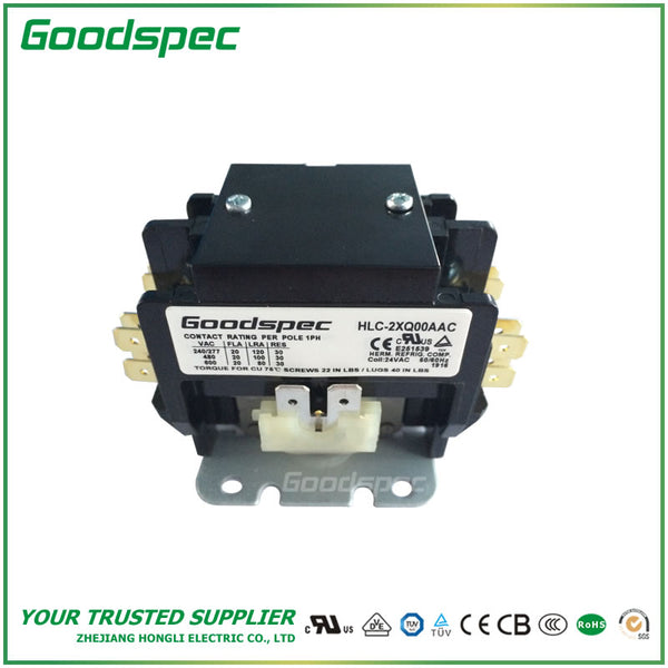 HLC-2XQ00AAC (2P/20A/24VAC) Contactor de propósito definido