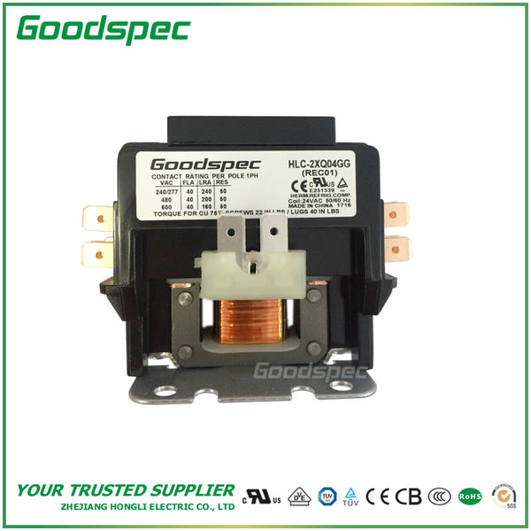 HLC-2XQ04GG (2POLES/40A/24VAC) DEFINITE PURPOSE CONTACTOR