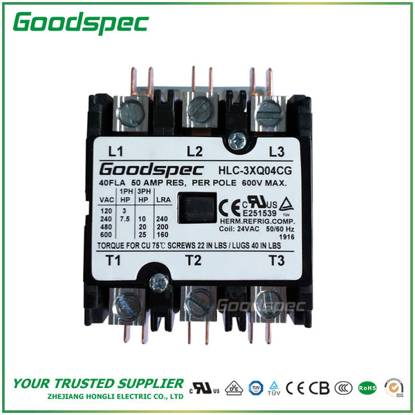 HLC-3XQ04CG (3P/40A/24VAC) Contactor de propósito definido