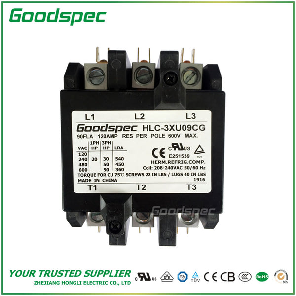 HLC-3XU09CG(3P/90A/208-240VAC)DEFINITE PURPOSE CONTACTOR