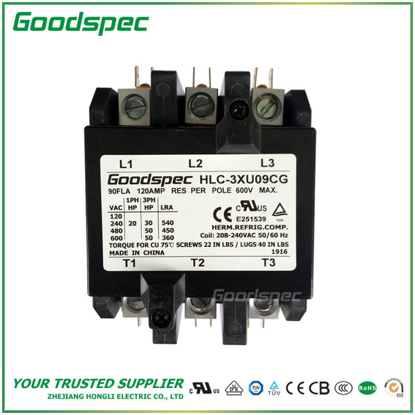 HLC-3XU09CG (3P/90A/208-240VAC) Contactor de propósito definido