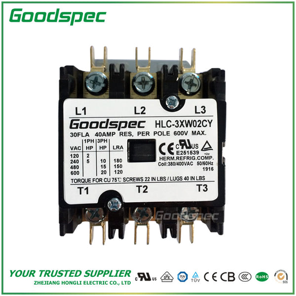 HLC-3XW02CY(3P/30A/380-400VAC)DEFINITE PURPOSE CONTACTOR