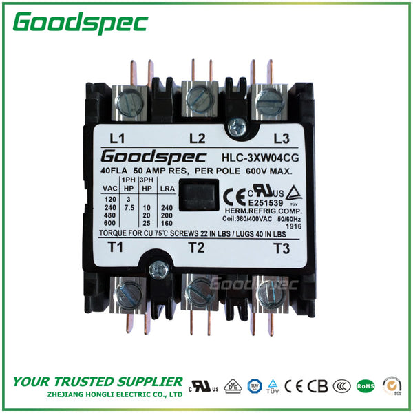 HLC-3XW04CG (3P/40A/308-400VAC) Contactor de propósito definido