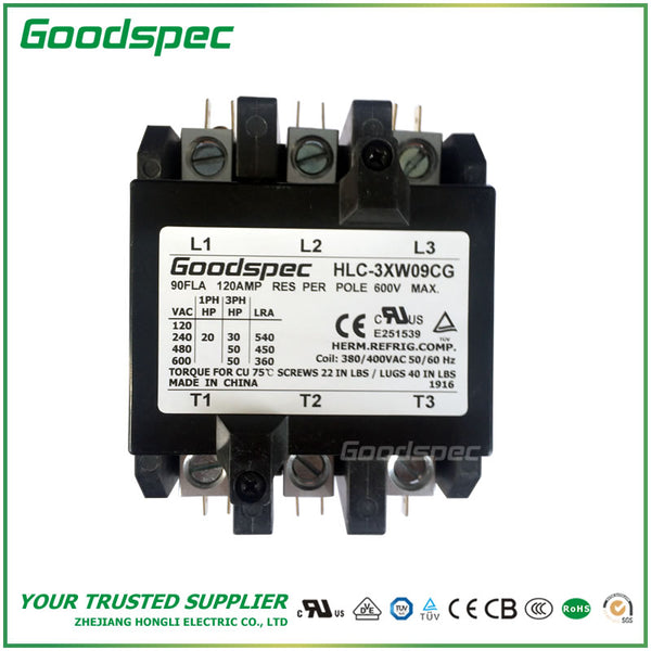 HLC-3XW09CG(3P/90A/380-400VAC)DEFINITE PURPOSE CONTACTOR