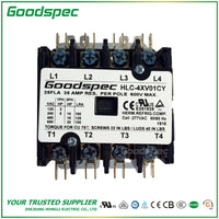 HLC-4XV01CY (4P/25A/277V) Contactor de propósito definido